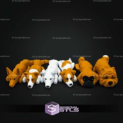 Super Basic STL Baby Flexi Dog V6-5