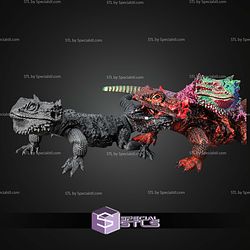 Super Basic STL Bearded Dragon Articulated Lizard