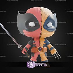 Super Basic STL Deadpool Wolverine Fusion Chibi