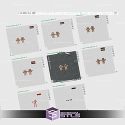 Super Basic STL Gingerbread Man Flexi