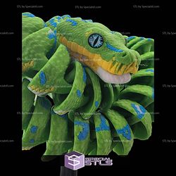 Super Basic STL Green Tree Python Articulated Snake