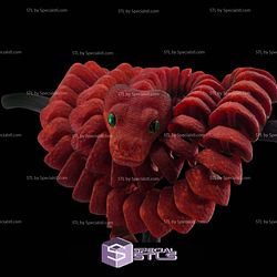 Super Basic STL Green Tree Python Articulated Snake