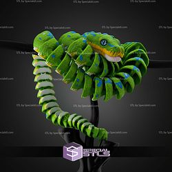 Super Basic STL Green Tree Python Articulated Snake