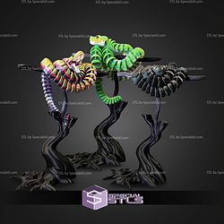 Super Basic STL Green Tree Python Articulated Snake