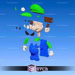 Super Basic STL Knitted Luigi