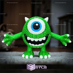 Super Basic STL Knitted Mike Wazowski