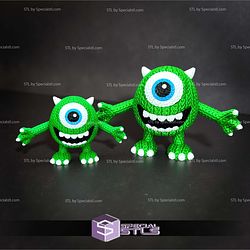 Super Basic STL Knitted Mike Wazowski