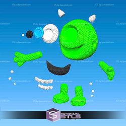 Super Basic STL Knitted Mike Wazowski