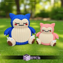 Super Basic STL Knitted Snorlax