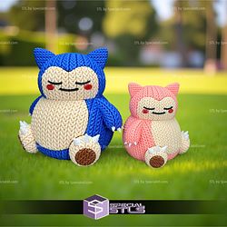 Super Basic STL Knitted Snorlax