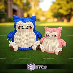 Super Basic STL Knitted Snorlax