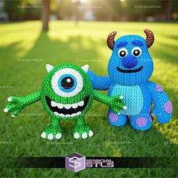 Super Basic STL Knitted Sulley Monster Inc