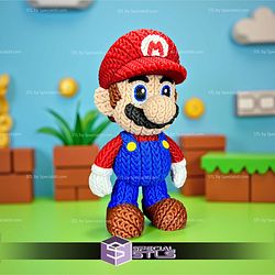 Super Basic STL Knitted Super Mario