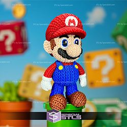 Super Basic STL Knitted Super Mario