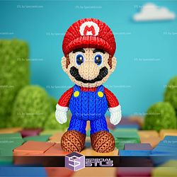 Super Basic STL Knitted Super Mario