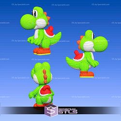 Super Basic STL Knitted Yoshi
