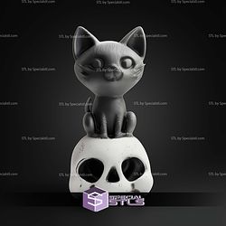 Super Basic STL Venom Frog Cat on Skull