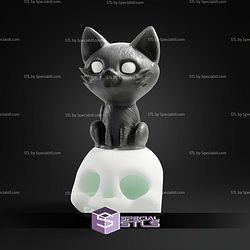 Super Basic STL Venom Frog Cat on Skull