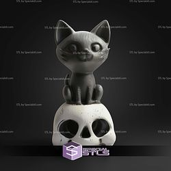 Super Basic STL Venom Frog Cat on Skull