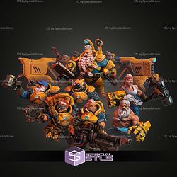 Supermassive Space Dwarves Campaign STL Miniatures
