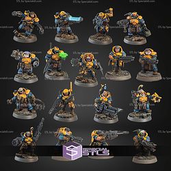 Supermassive Space Dwarves Campaign STL Miniatures