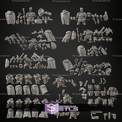 Supermassive Space Dwarves Campaign STL Miniatures