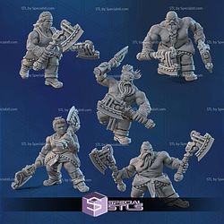 Supermassive Space Dwarves Campaign STL Miniatures
