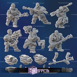 Supermassive Space Dwarves Campaign STL Miniatures