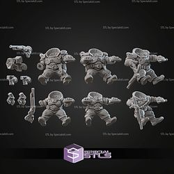 Supermassive Space Dwarves Campaign STL Miniatures