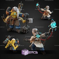 Supermassive Space Dwarves Campaign STL Miniatures