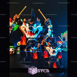Taz Rockstar Taz Metal Vibes STL Files