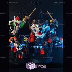 Taz Rockstar Taz Metal Vibes STL Files