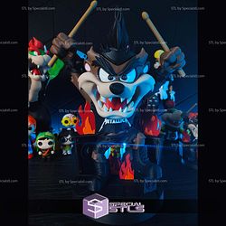 Taz Rockstar Taz Metal Vibes STL Files