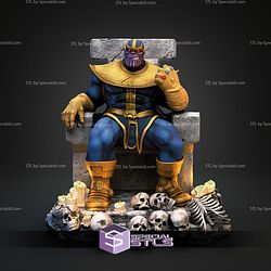 Thanos on Skull Throne 1-6 STL Files