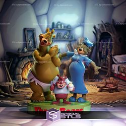Three Bears Looney Tunes STL Files
