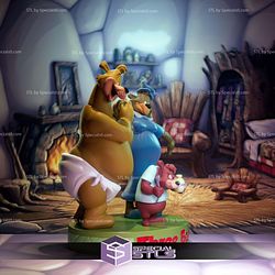 Three Bears Looney Tunes STL Files
