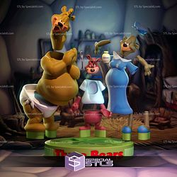Three Bears Looney Tunes STL Files