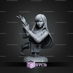 Tifa Flower Base Bust 134mm STL Files