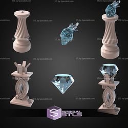 Treasure Terrain Set STL Miniatures