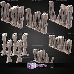 Tundra Terrain Set STL Miniatures