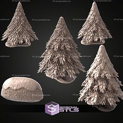 Tundra Terrain Set STL Miniatures