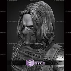 Winter Soldier Portrait Bust 341mm STL Files