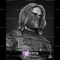 Winter Soldier Portrait Bust 341mm STL Files