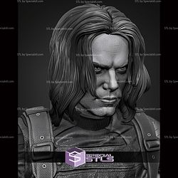Winter Soldier Portrait Bust 341mm STL Files