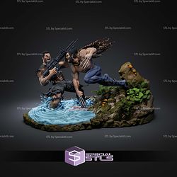 Wolverine Battle Punisher 1-6 STL Files