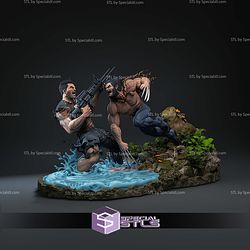Wolverine Battle Punisher 1-6 STL Files