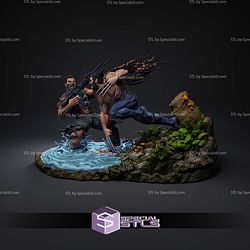 Wolverine Battle Punisher 1-6 STL Files