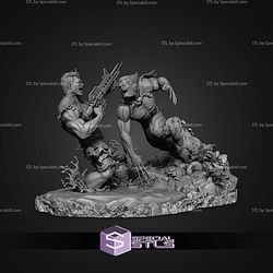 Wolverine Battle Punisher 1-6 STL Files
