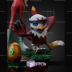 Yolei and Hawkmon Digimon STL Files