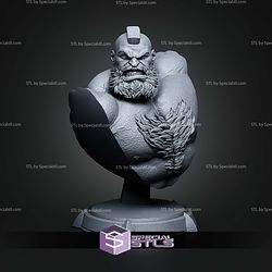 Zangief Bust 165mm STL Files